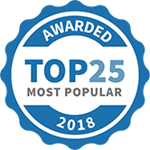 Top 25 Most Popular Health and Fitness Services badge for 2018